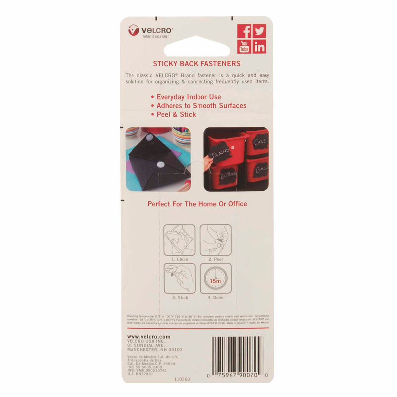Velcro Tape Round 5-8 Inch White