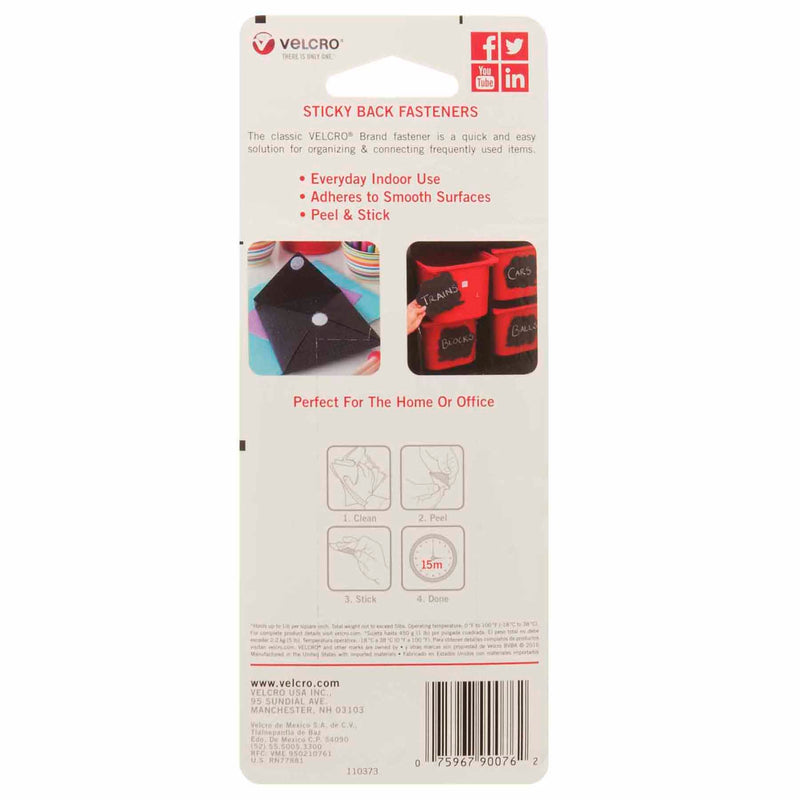 Velcro Tape .75 X 3.5 4 Strips Wht