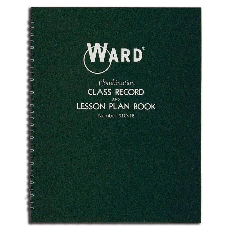 Record & Lesson Plan Combo Book 8 Period 9 Week Class