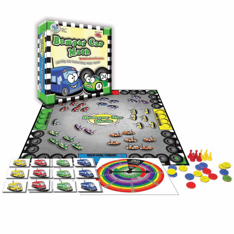 Bumper Car Math Game Multiplication Division