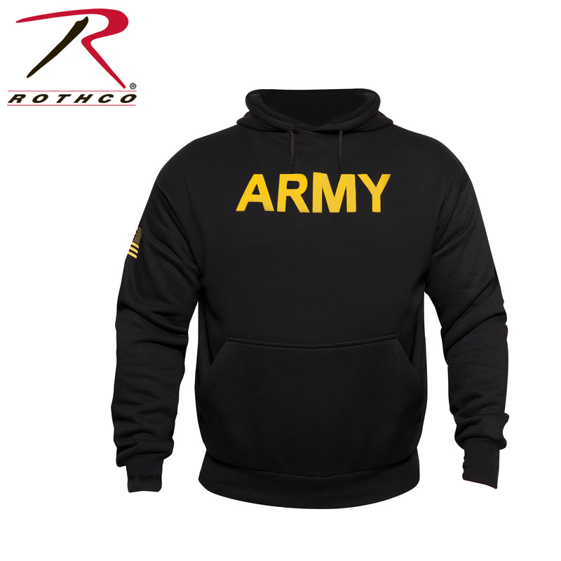 Rothco Army Printed Pullover Hoodie - Black