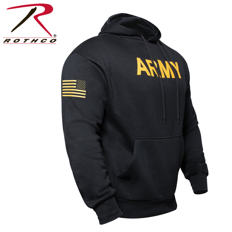 Rothco Army Printed Pullover Hoodie - Black