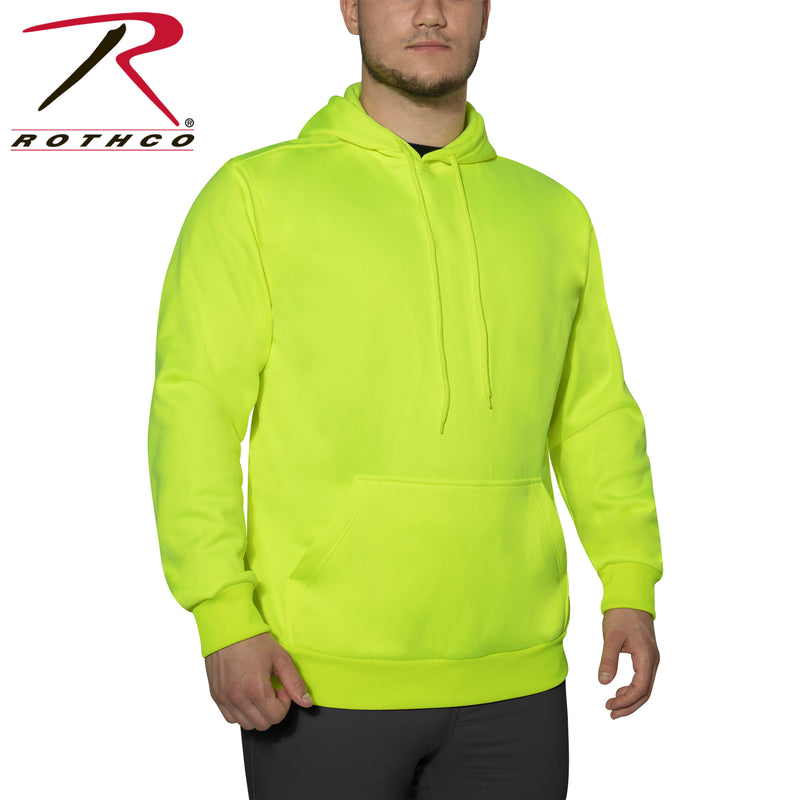 Rothco High-Vis Performance Hooded Sweatshirt - Safety Green