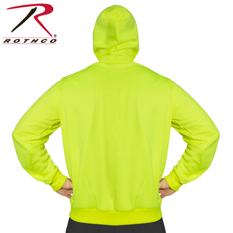 Rothco High-Vis Performance Hooded Sweatshirt - Safety Green