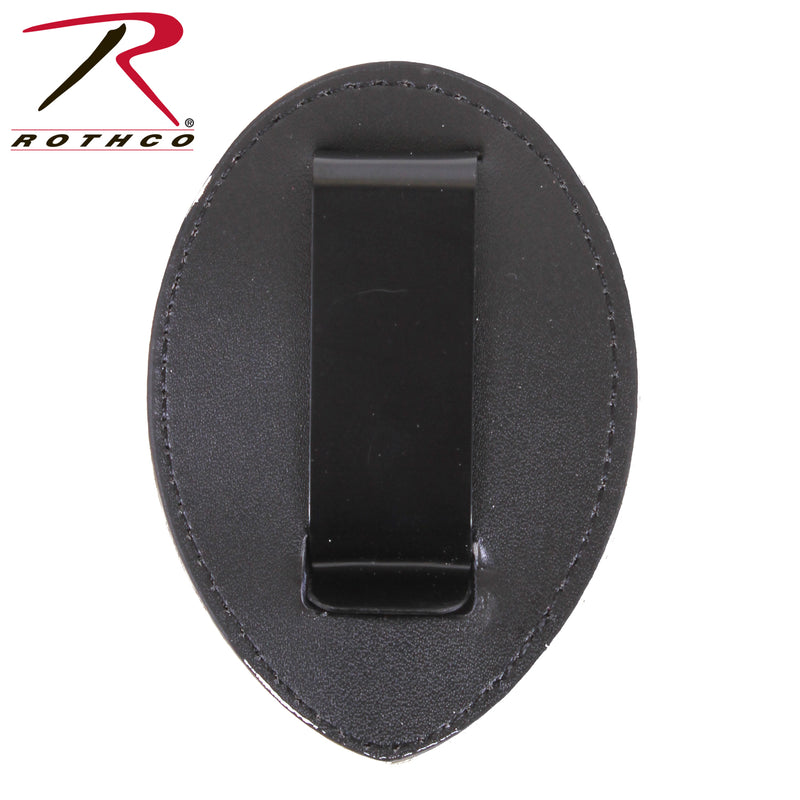 Rothco Leather Clip-On Badge Holder