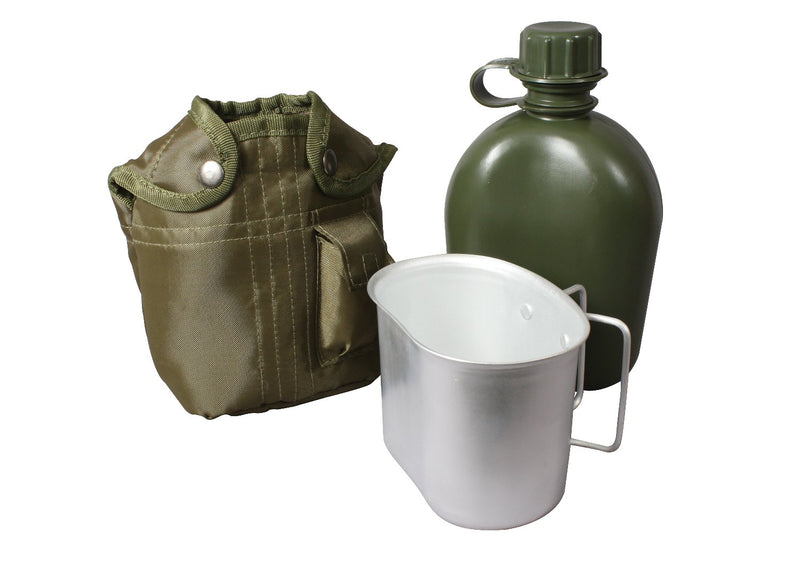 Rothco 3 Piece Canteen Kit With Cover & Aluminum Cup