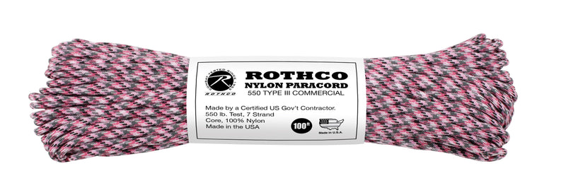 Rothco 550lb Type III Nylon Camo Paracord