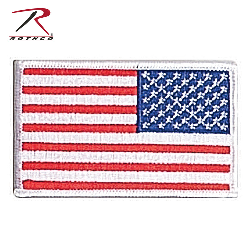 Rothco Iron On / Sew On Embroidered US Flag Patch