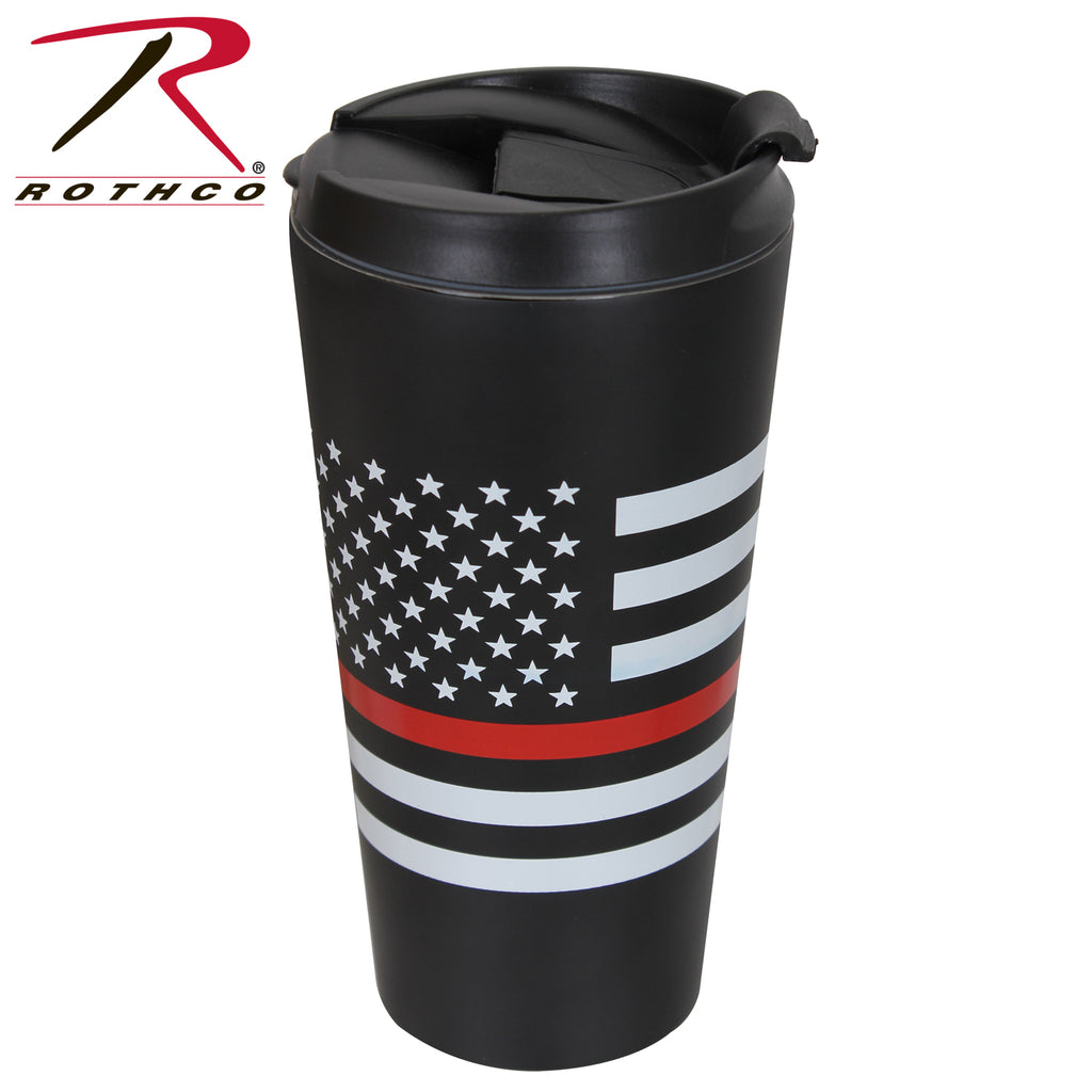 Rothco Thin Red Line Flag Travel Mug