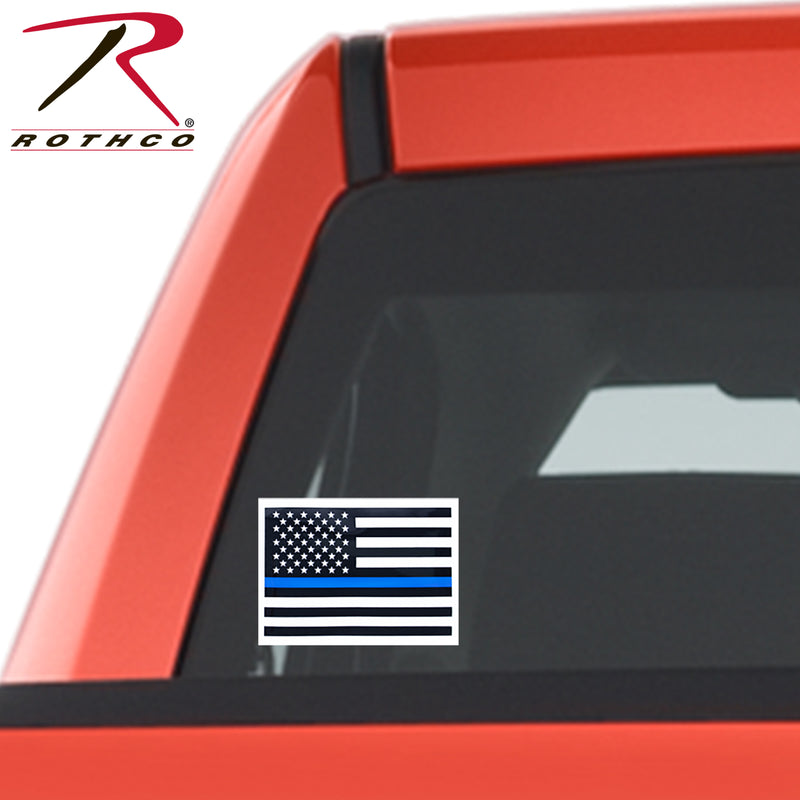 Rothco Transparent Thin Blue Line Flag Decal