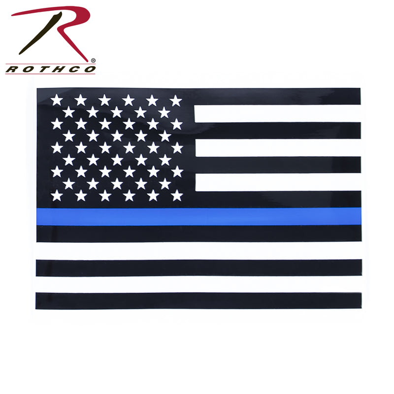 Rothco Transparent Thin Blue Line Flag Decal