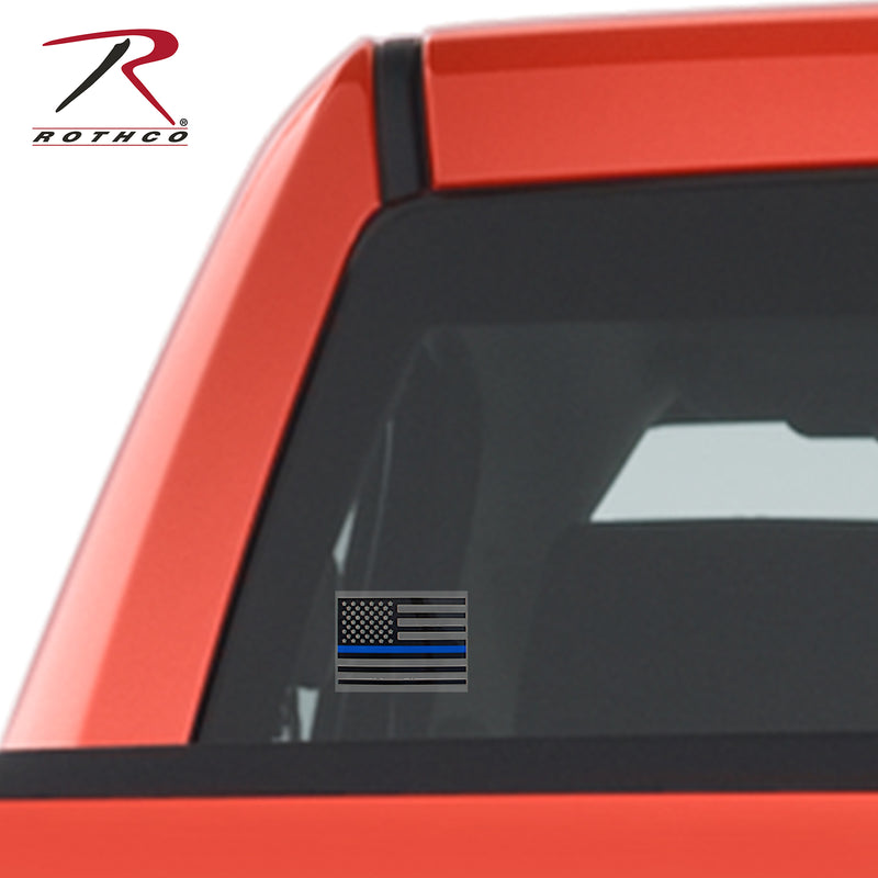 Rothco Transparent Thin Blue Line Flag Decal