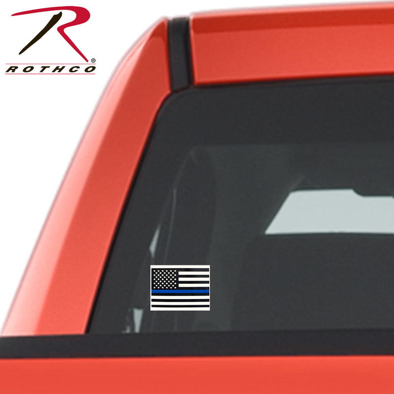 Rothco Transparent Thin Blue Line Flag Decal