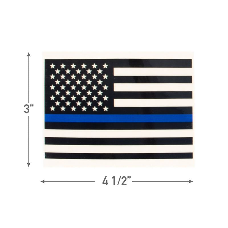 Rothco Transparent Thin Blue Line Flag Decal