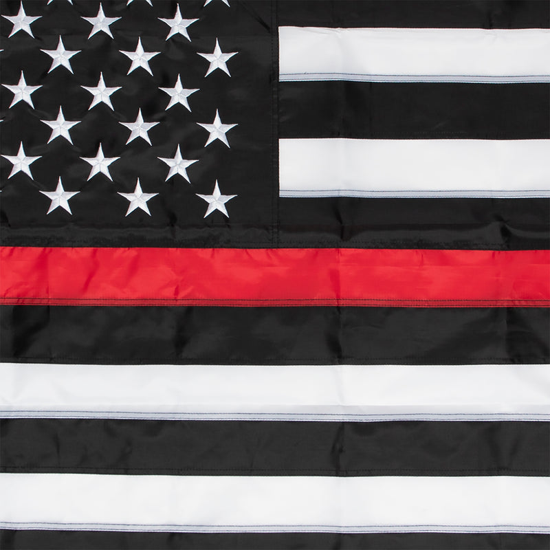 Rothco Deluxe Thin Red Line Flag - 3' X 5'