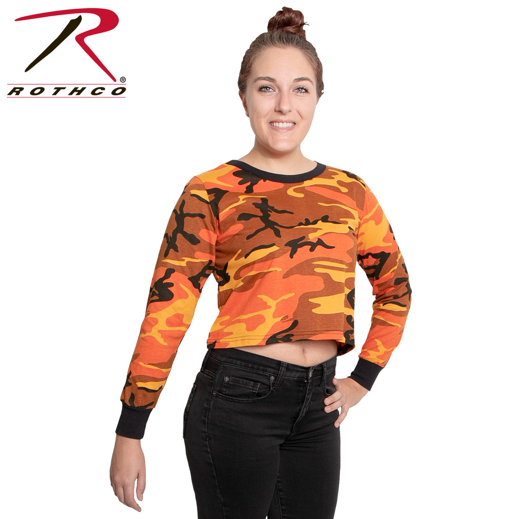 Rothco Women's Camo Long Sleeve Crop Top