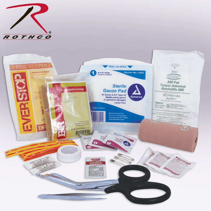 Rothco Tactical Trauma First Aid Kit Contents