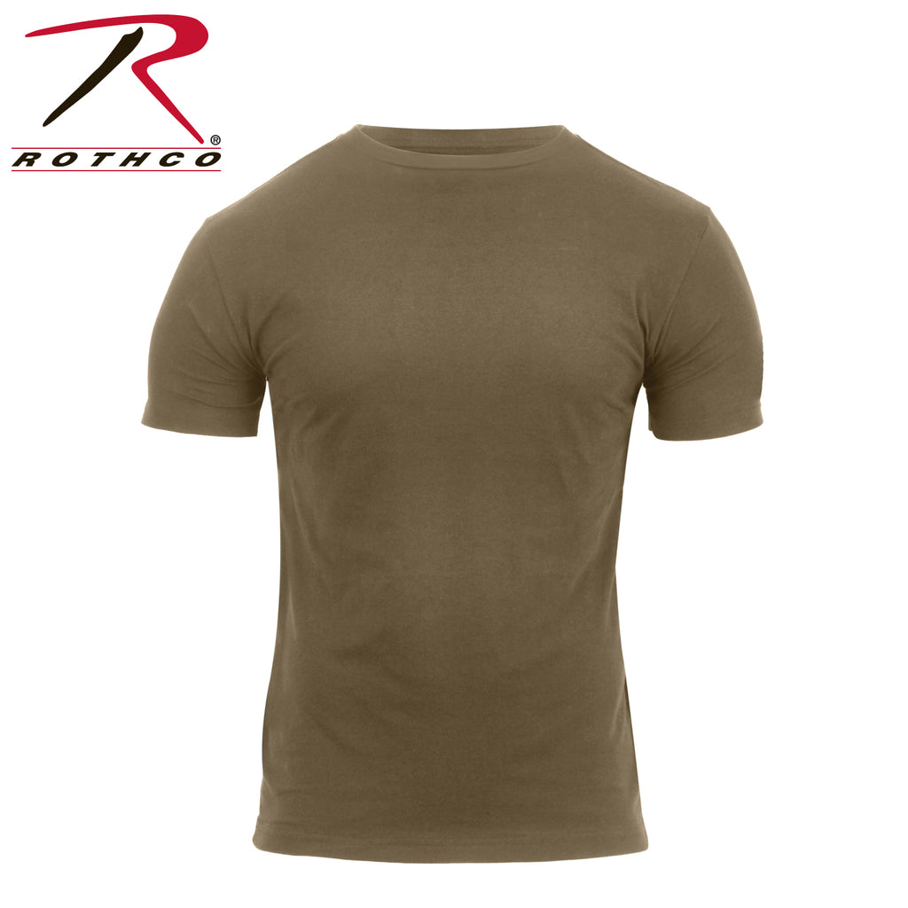 Rothco Athletic Fit Solid Color Military T-Shirt