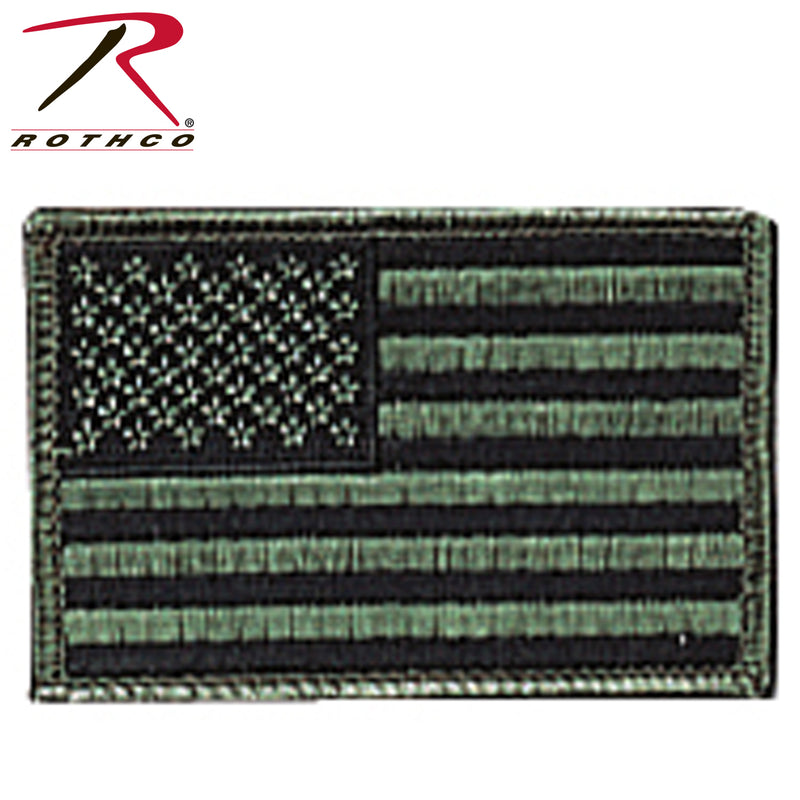 Rothco Iron On / Sew On Embroidered US Flag Patch