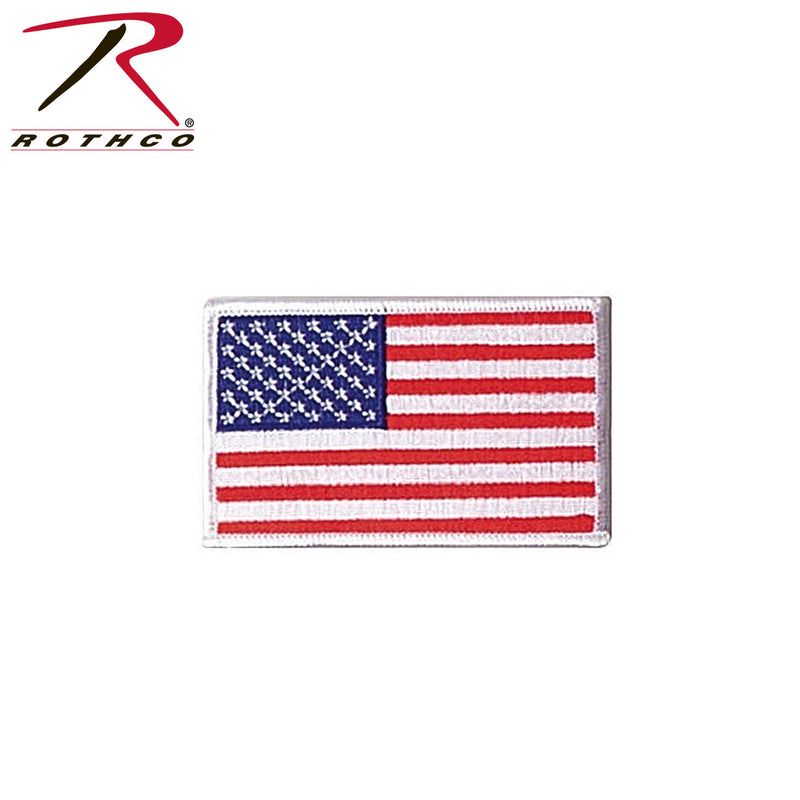 Rothco Iron On / Sew On Embroidered US Flag Patch