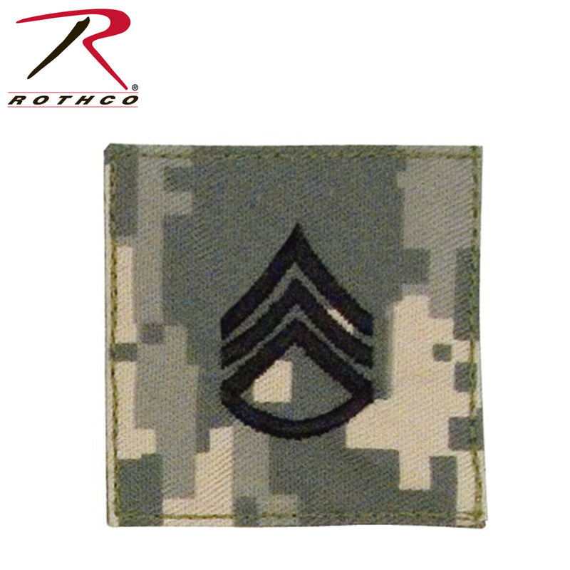 Rothco Official U.S. Made Embroidered Rank Insignia Staff Sergeant Patch