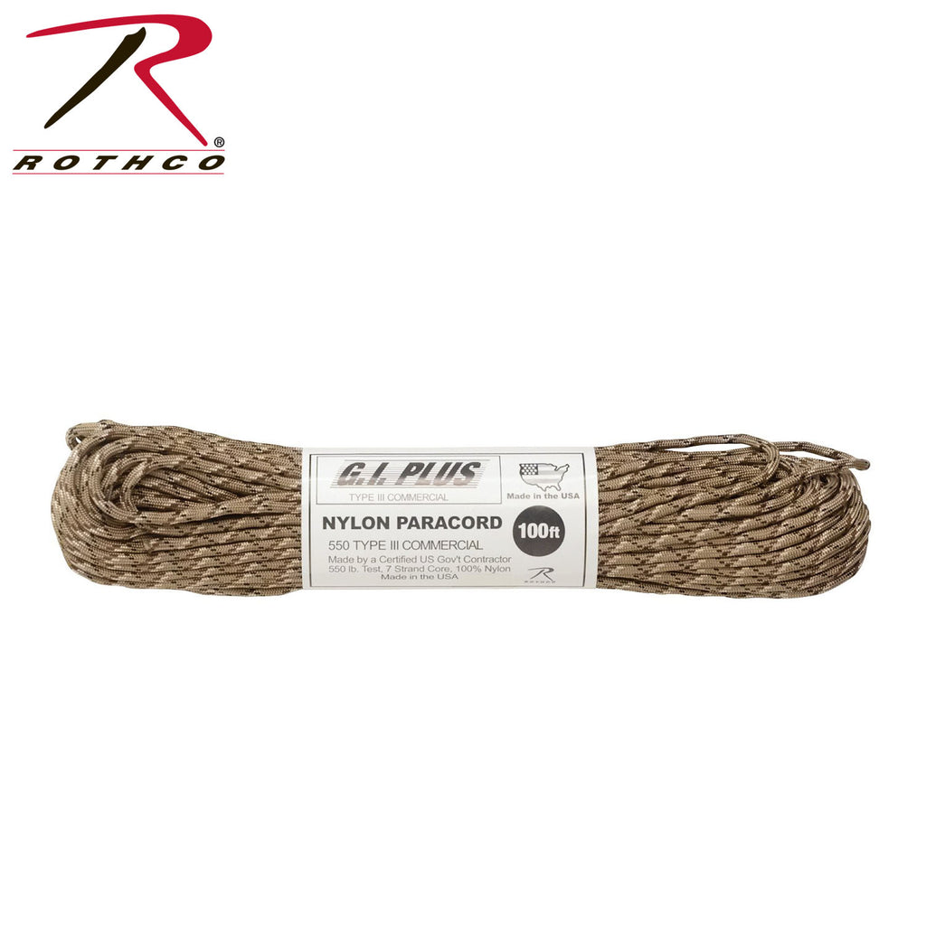 Rothco 550lb Type III Nylon Camo Paracord