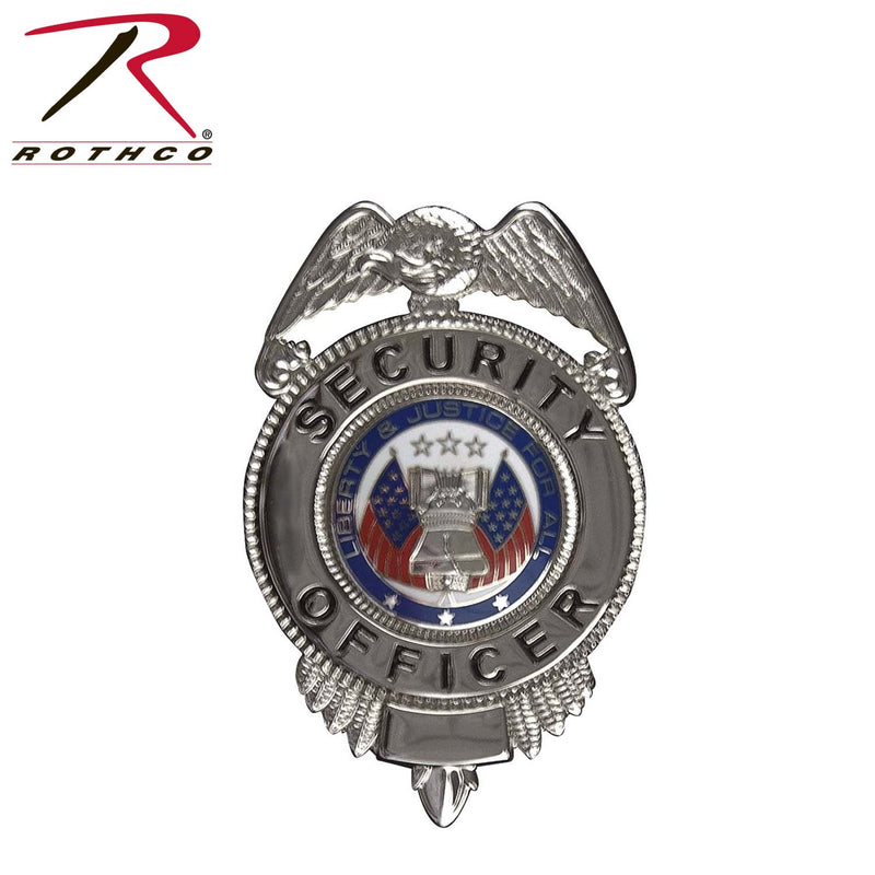 Rothco Security Officer Badge w/ Flags