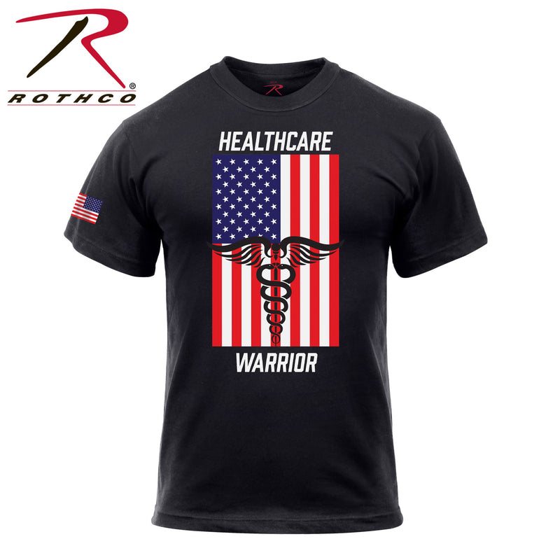 Rothco Healthcare Warrior US Flag T-Shirt - Black