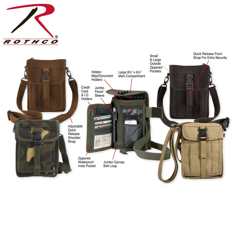 Rothco Canvas Travel Portfolio Bag