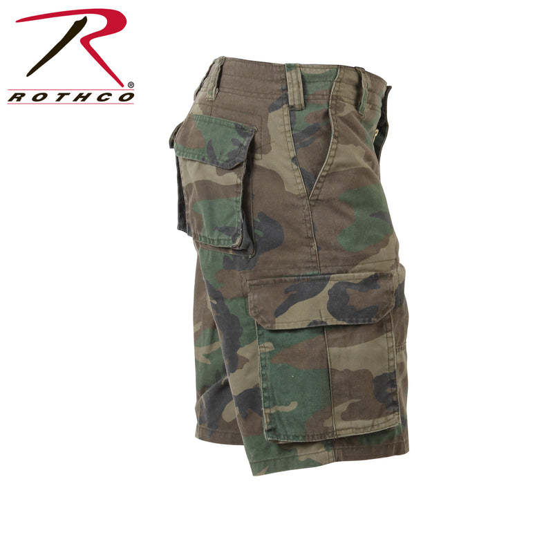 Rothco Vintage Camo Paratrooper Cargo Shorts