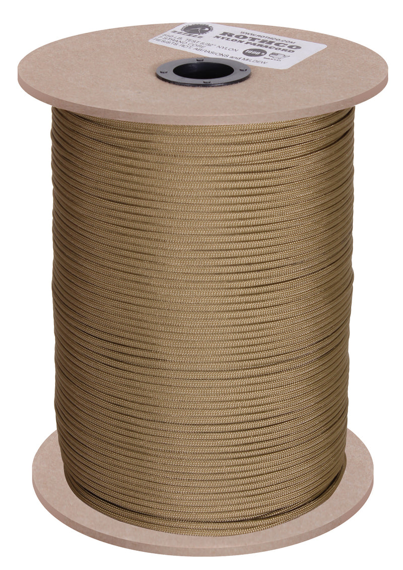 Rothco Nylon Paracord 550lb 1000 Ft Spool