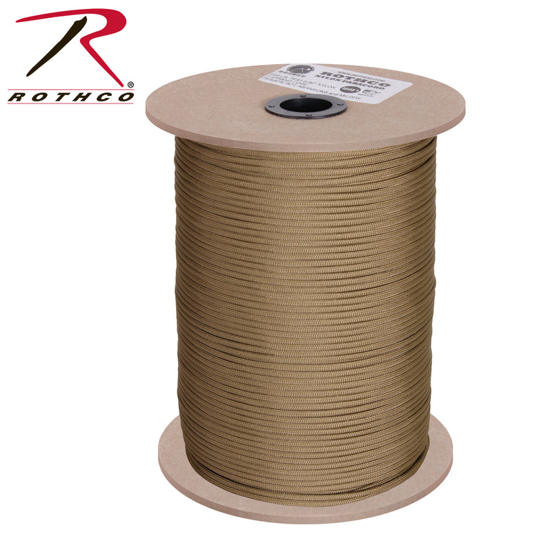 Rothco Nylon Paracord 550lb 1000 Ft Spool