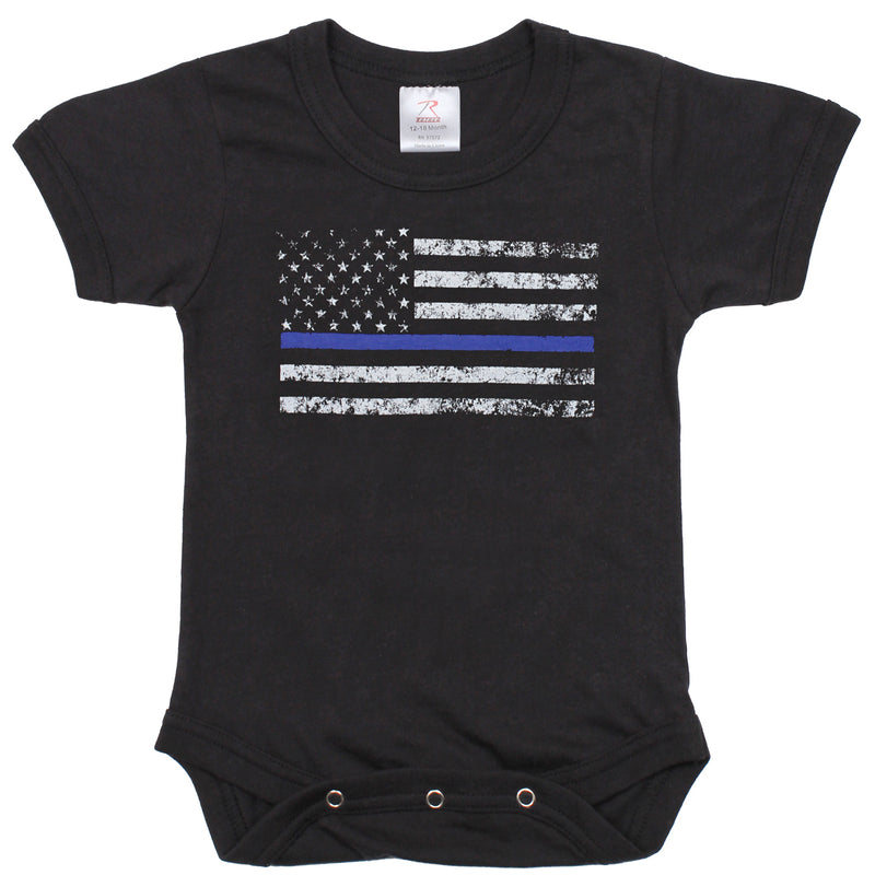 Rothco Infant Thin Blue Line One-Piece Bodysuit