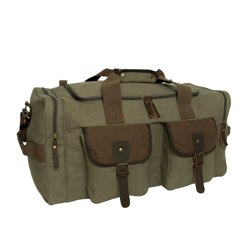 Rothco Canvas Pocketed Military Gear Bag