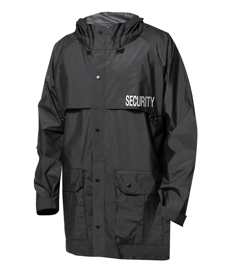 Rothco Security Nylon Rain Jacket - Black