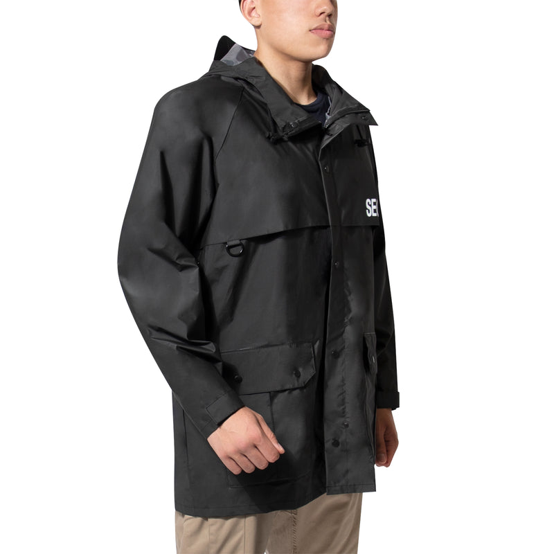 Rothco Security Nylon Rain Jacket - Black