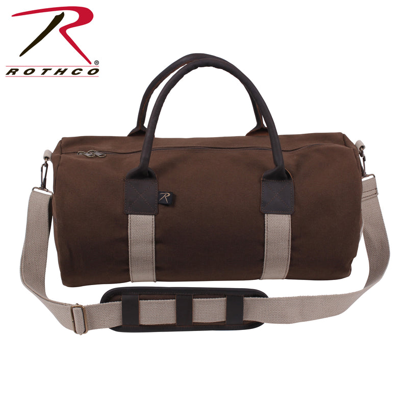 Rothco Canvas & Leather Gym Duffle Bag