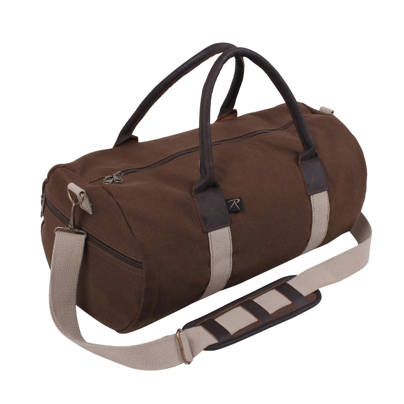 Rothco Canvas & Leather Gym Duffle Bag