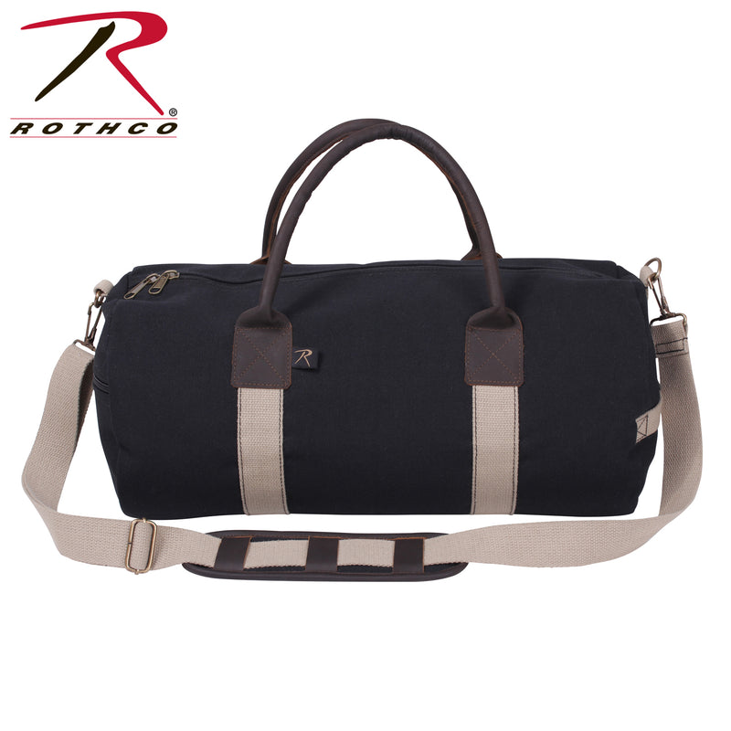 Rothco Canvas & Leather Gym Duffle Bag