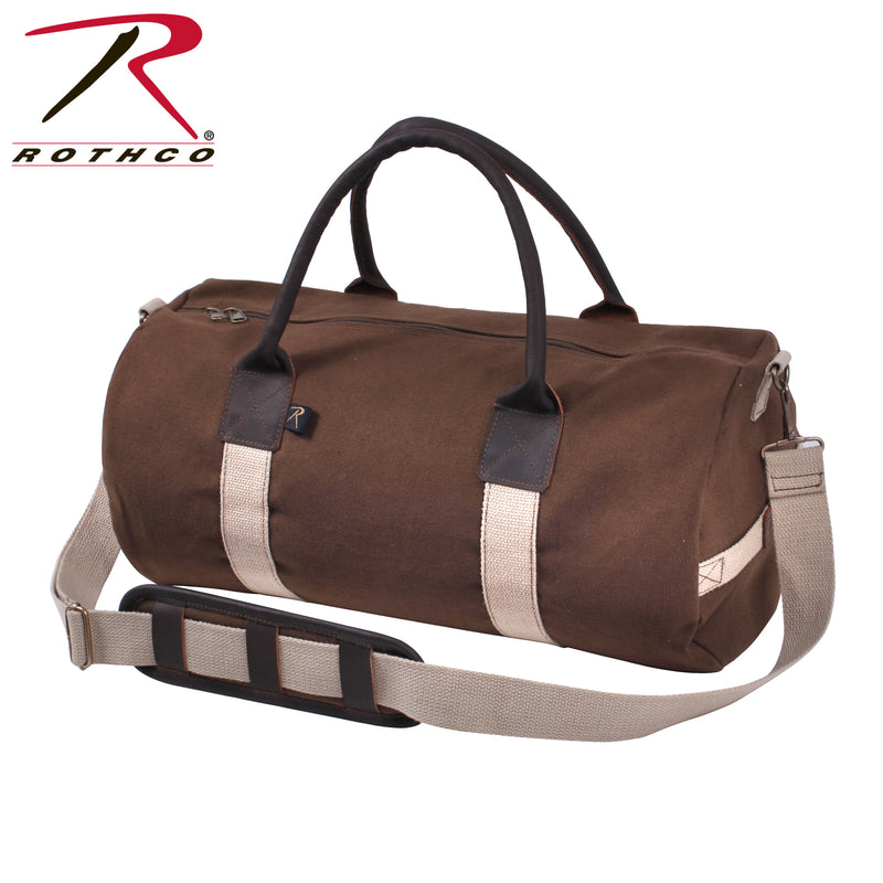 Rothco Canvas & Leather Gym Duffle Bag