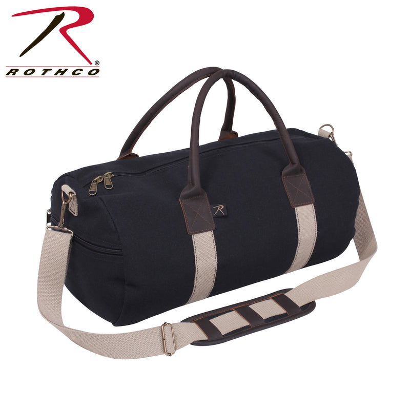 Rothco Canvas & Leather Gym Duffle Bag