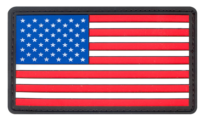 Rothco PVC US Flag Patch With Hook Back