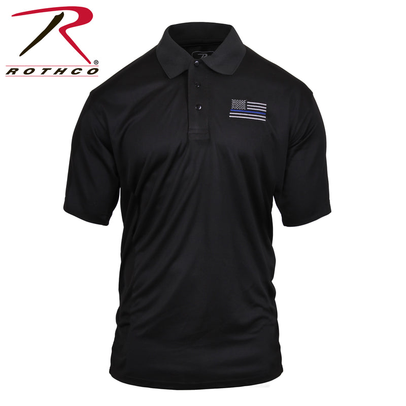 Rothco Thin Blue Line Moisture Wicking Polo