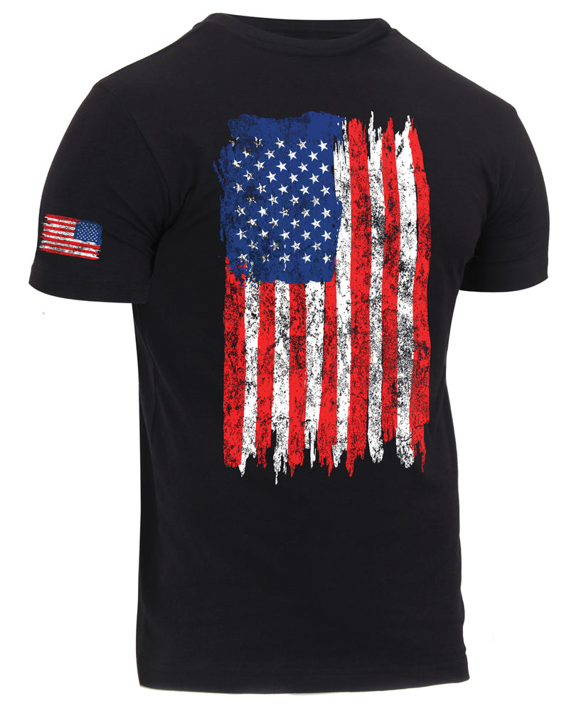 Rothco Distressed US Flag Athletic Fit T-Shirt