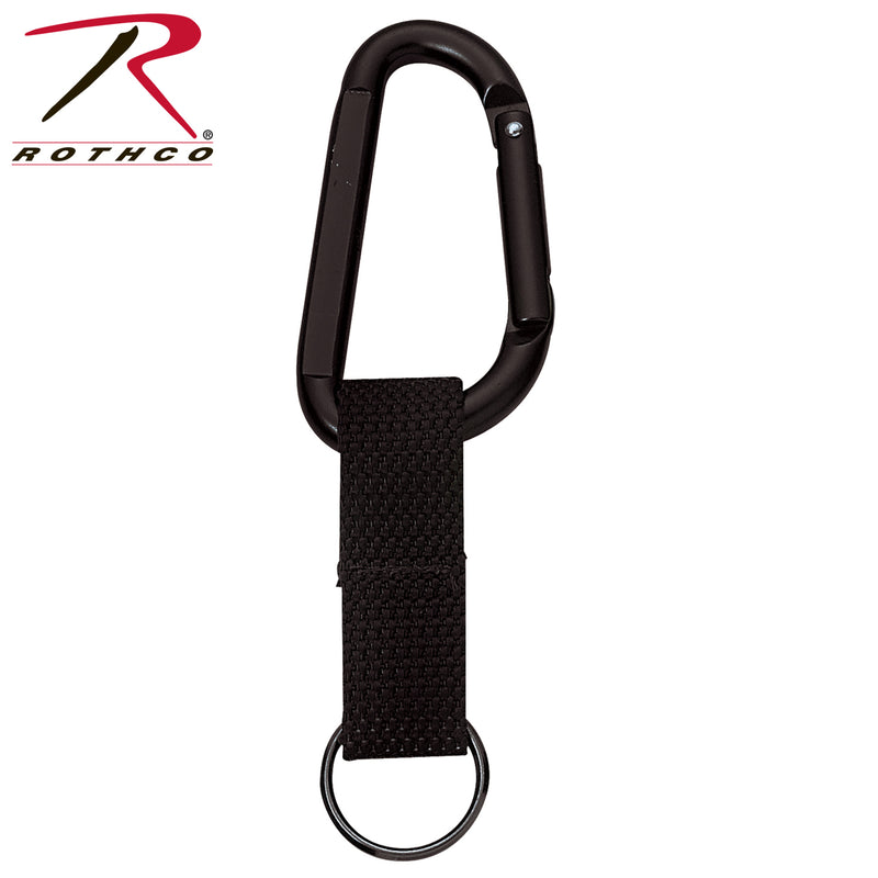 Rothco Jumbo 80MM Carabiner With Web Strap Key Ring