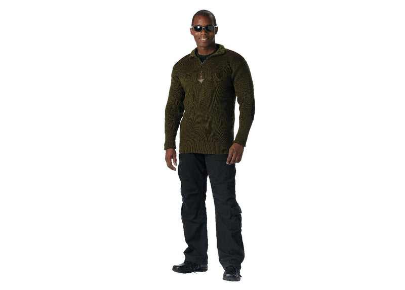 Rothco Quarter Zip Acrylic Commando Sweater