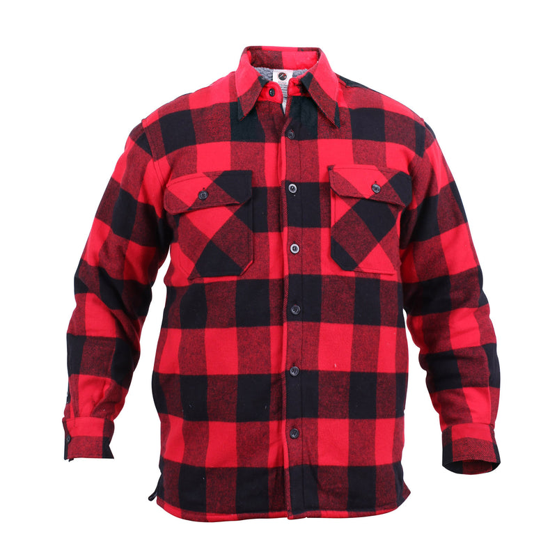 Rothco Extra Heavyweight Buffalo Plaid Sherpa Lined Flannel Shirts