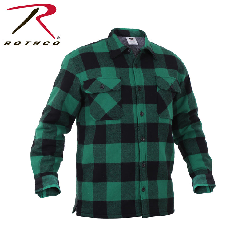 Rothco Extra Heavyweight Buffalo Plaid Sherpa Lined Flannel Shirts