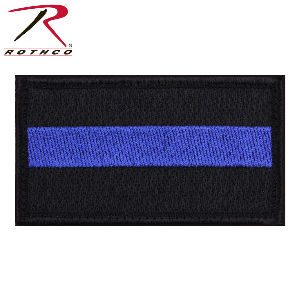 Rothco Thin Blue Line Patch - Hook Back