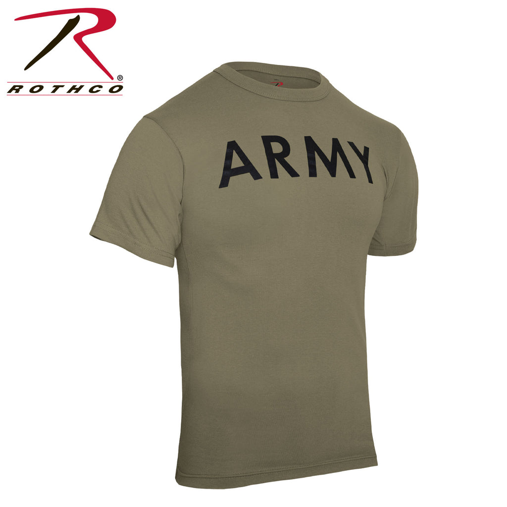 Rothco AR 670-1 Coyote Brown Army Physical Training T-Shirt